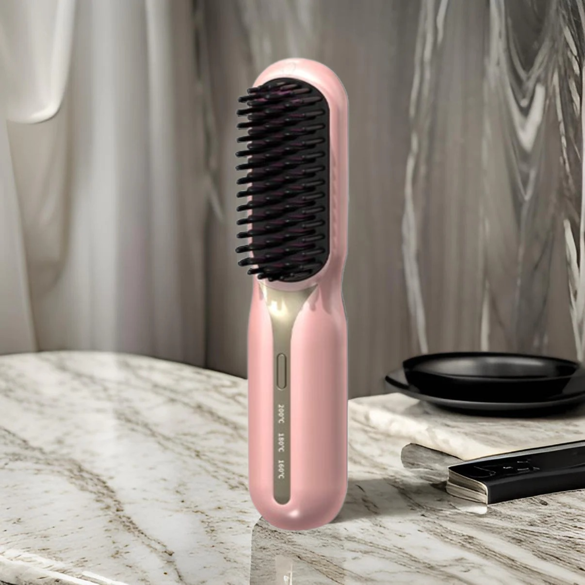 Brosse chauffante portable