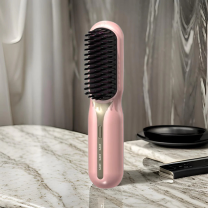 Brosse chauffante portable